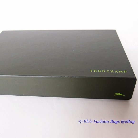 NIB Longchamp LM Cuir Leather Flap Snap Wallet BROWN 100% AUTHENTIC - Picture 4 of 14